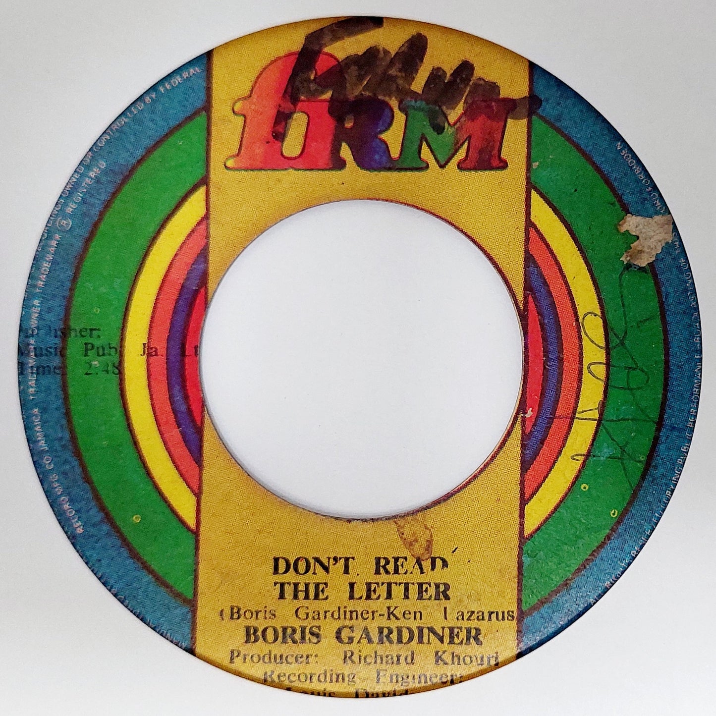 Boris Gardiner - Love (Can Make You Happy) / Don't Read The Letter