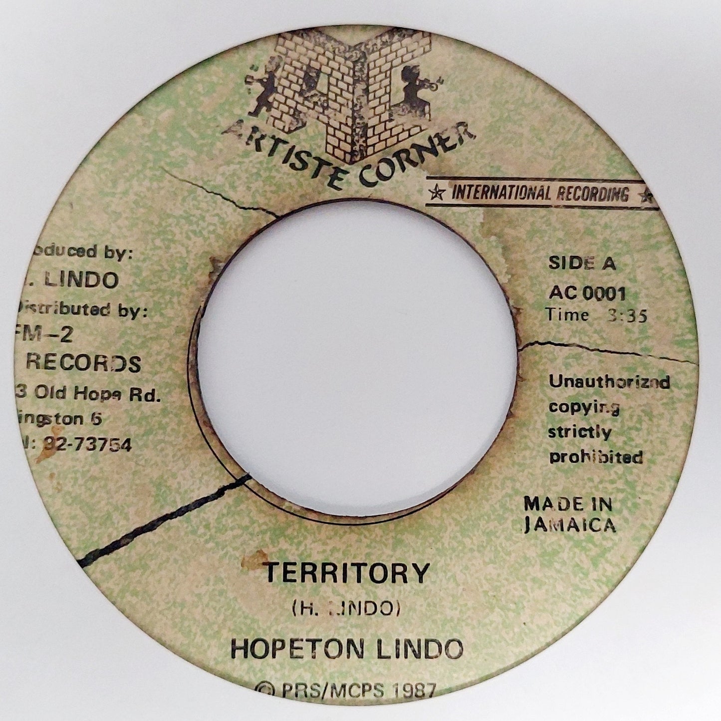 Hopeton Lindo - Territory