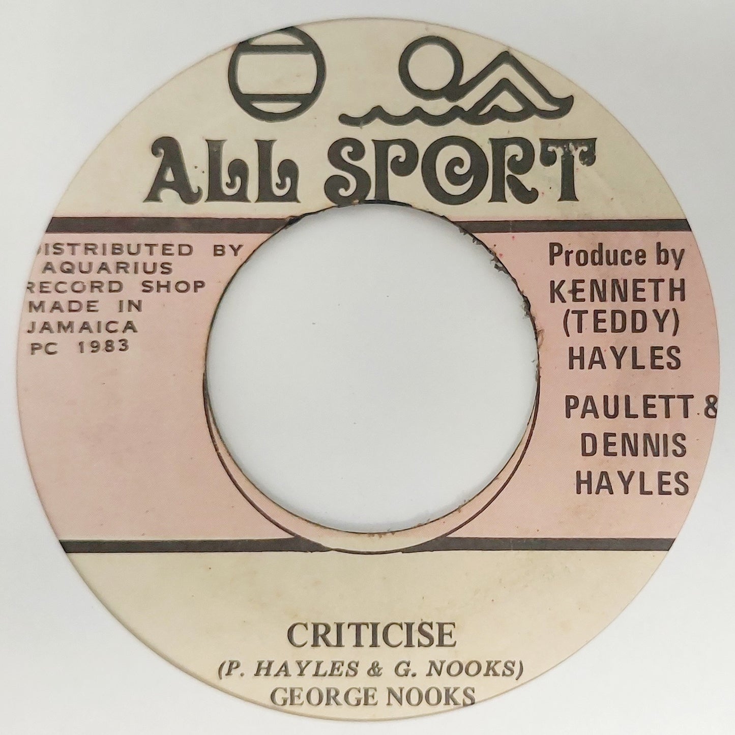 George Nooks - Criticise