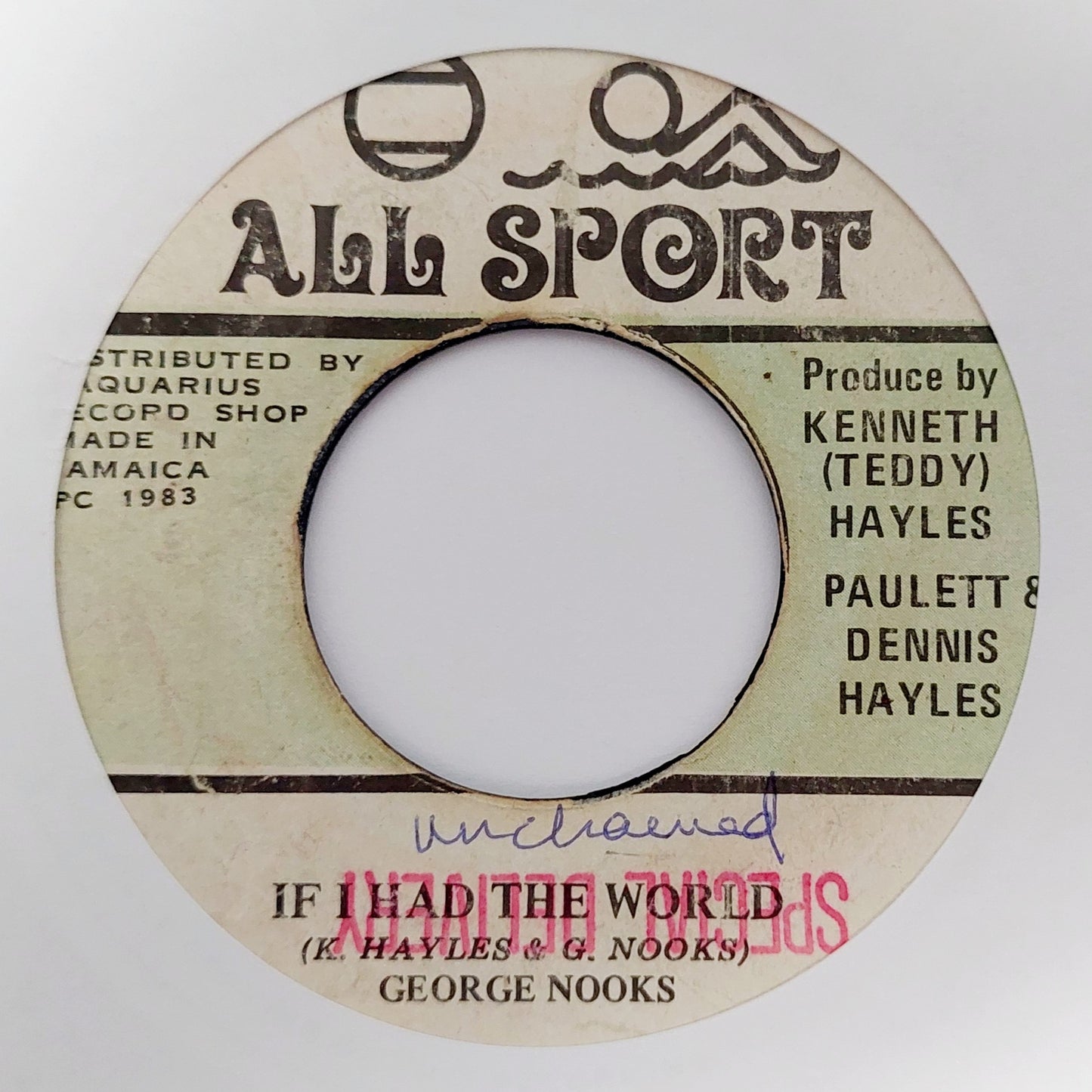 George Nooks - If I Had The World
