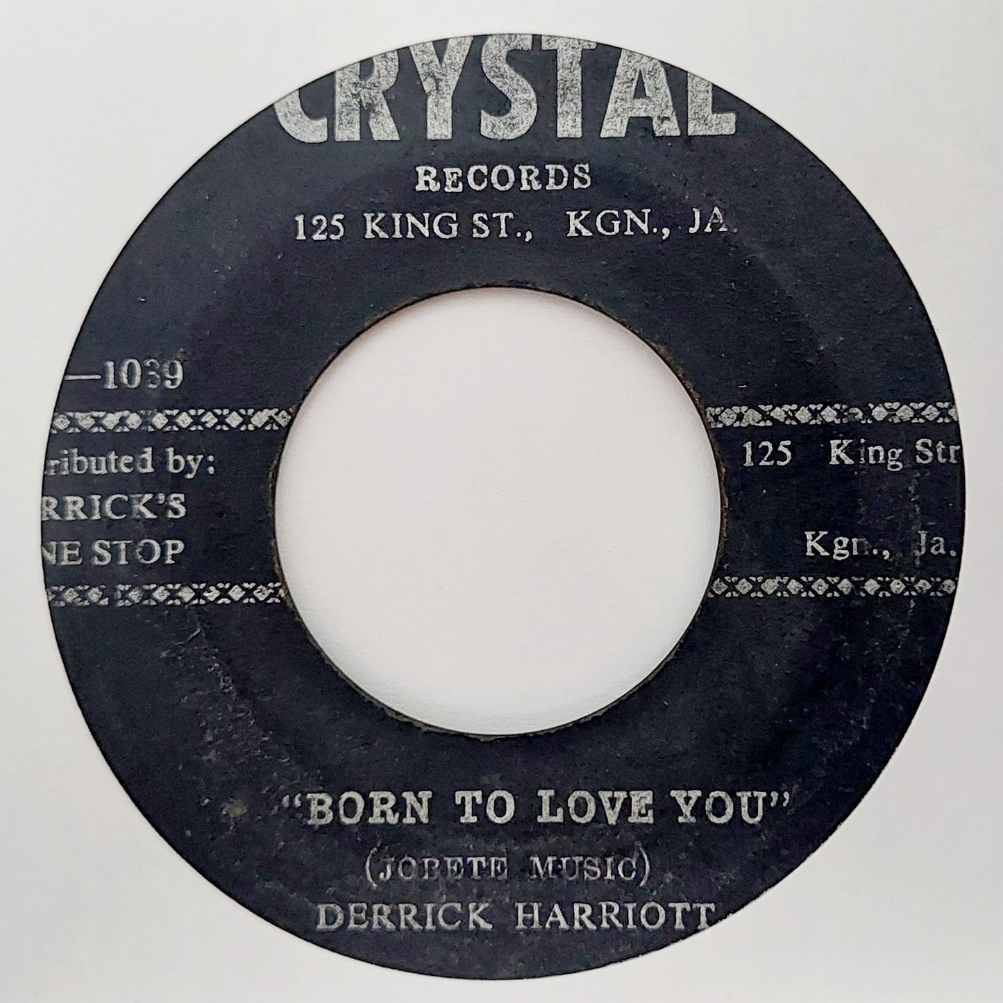 Derrick Harriott / Bobby Ellis & The Crystalites - Born To Love You / Alfred Hitchcock