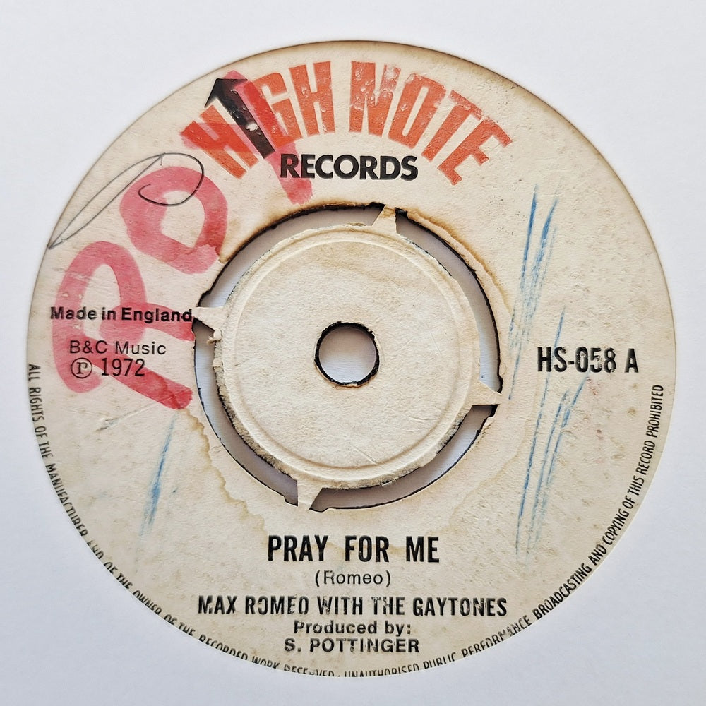 Max Romeo With The Gaytones - Pray For Me