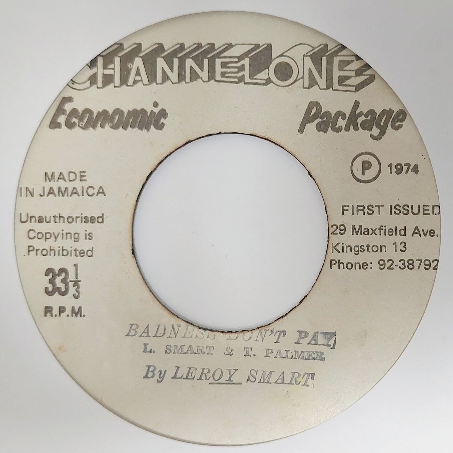 Leroy Smart - Badness Don't Pay / Pride And Ambition