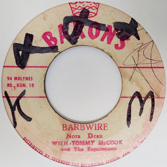 Nora Dean With Tommy McCook & The Supersonics - Barbwire / Calypso Mama