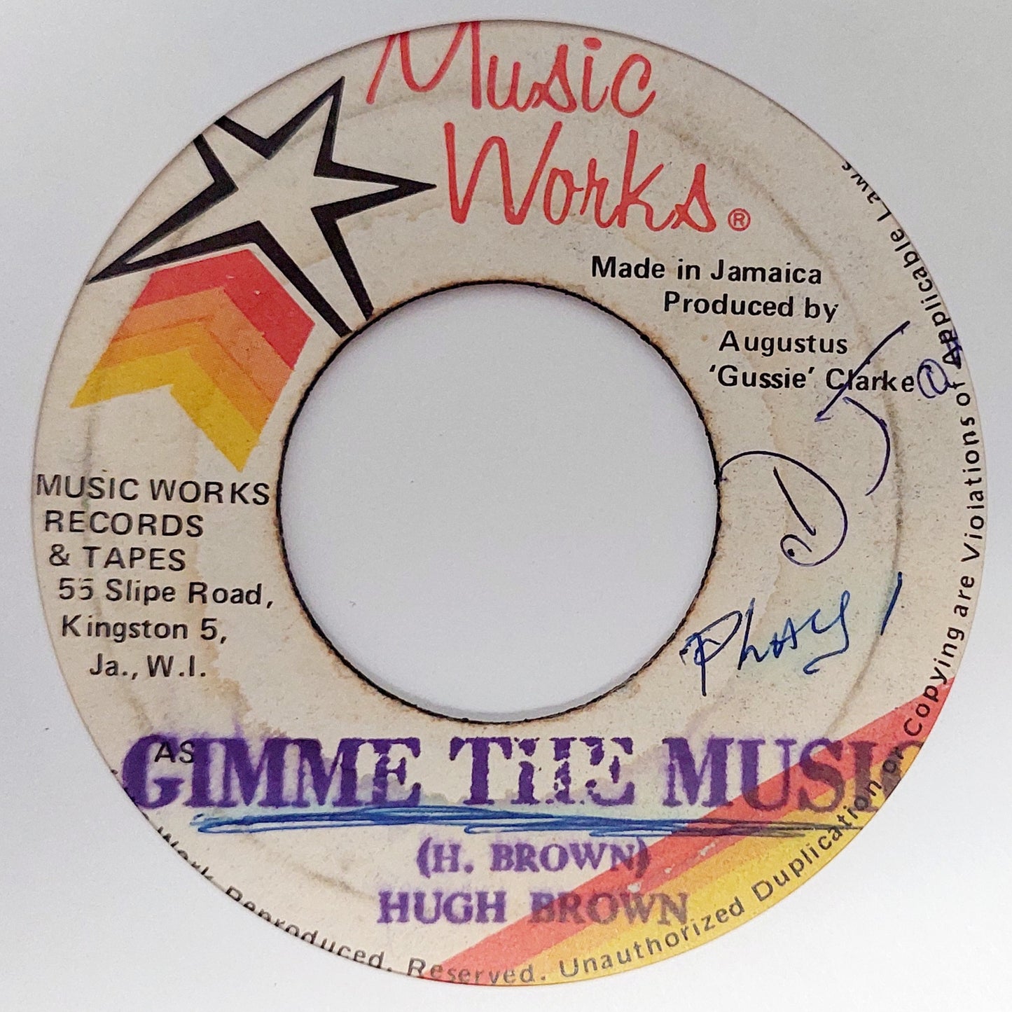 Hugh Brown - Gimme The Music / Love We Need