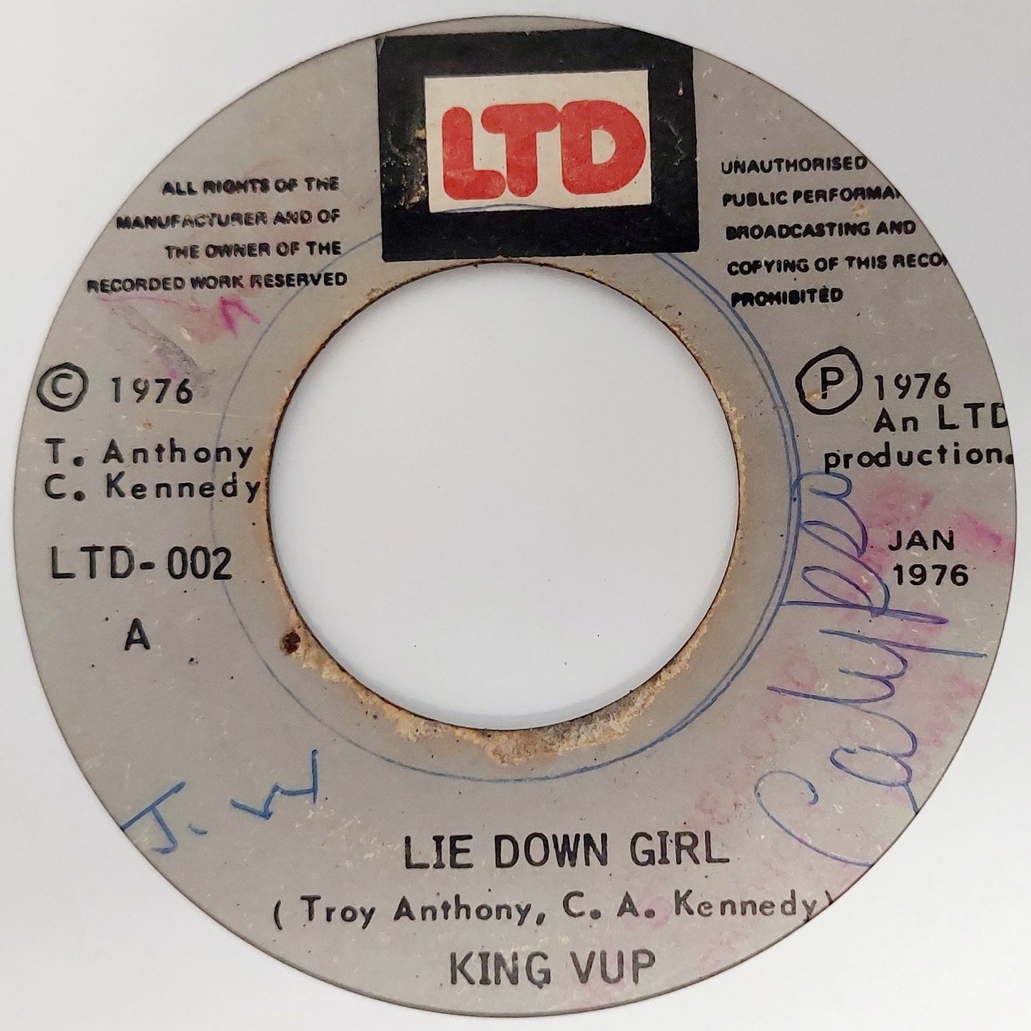 King Vup - Lie Down Girl