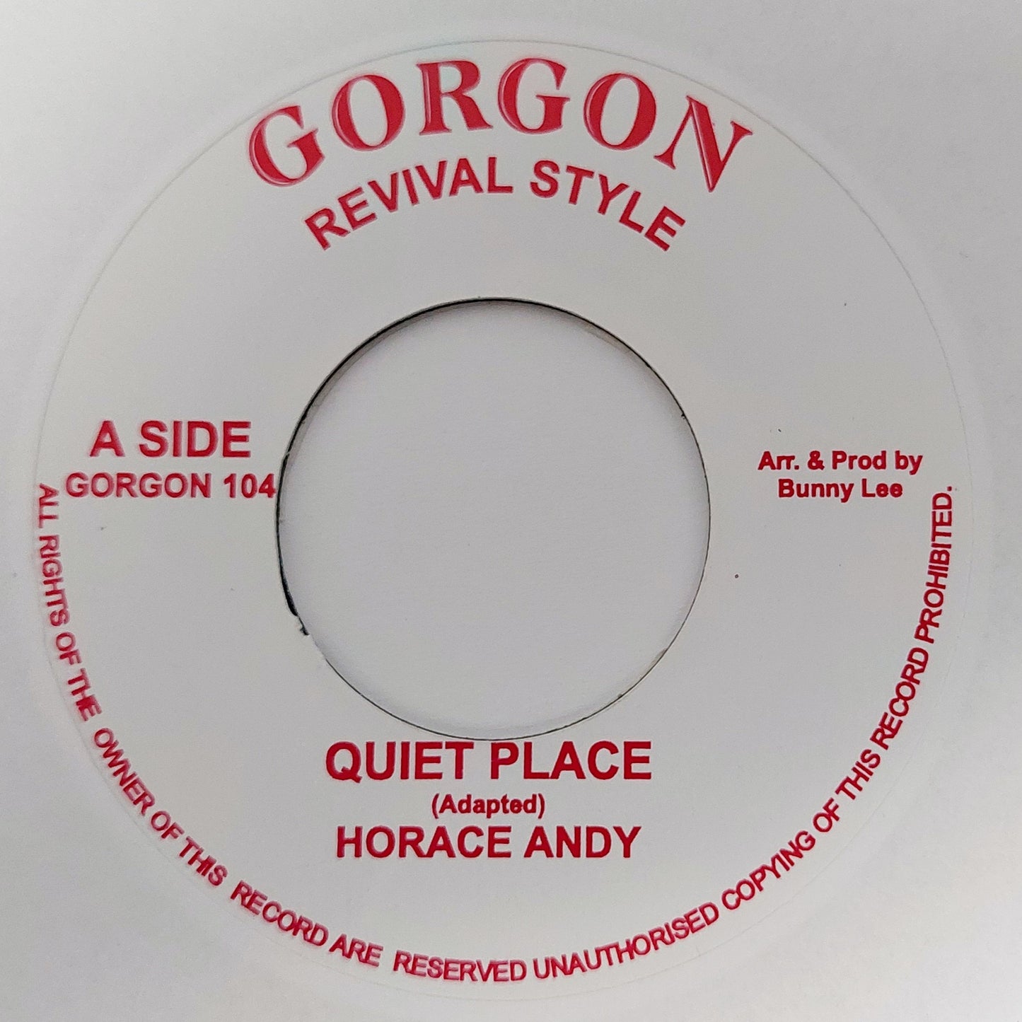 Horace Andy / King Tubby & The Aggrovators - Quiet Place / Dub Place