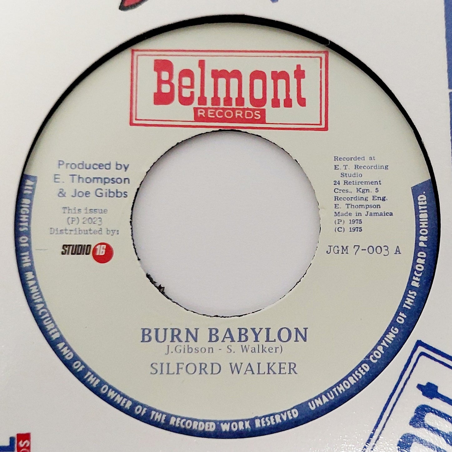Silford Walker - Burn Babylon