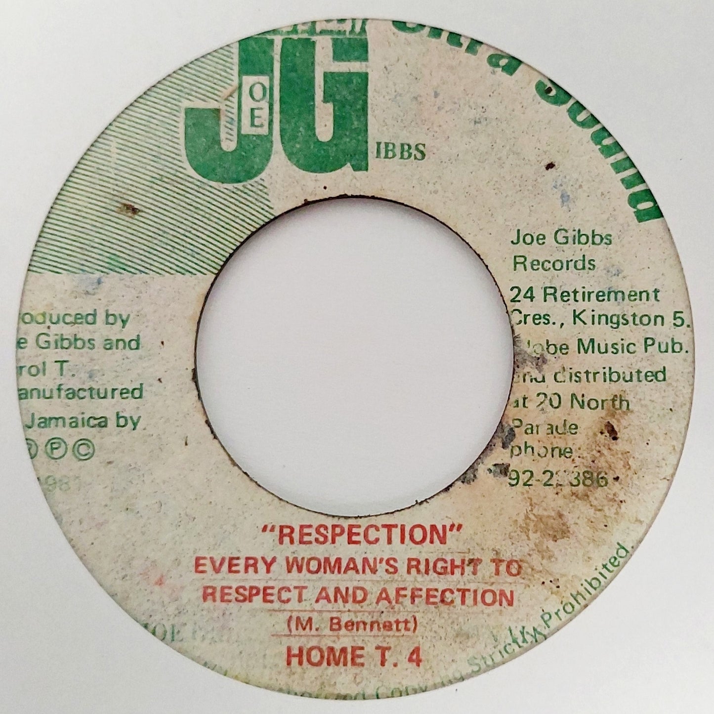 Home T 4 - "Respection" Every Woman's Right To Respect And Affection