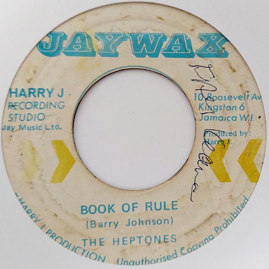 The Heptones - Book Of Rule