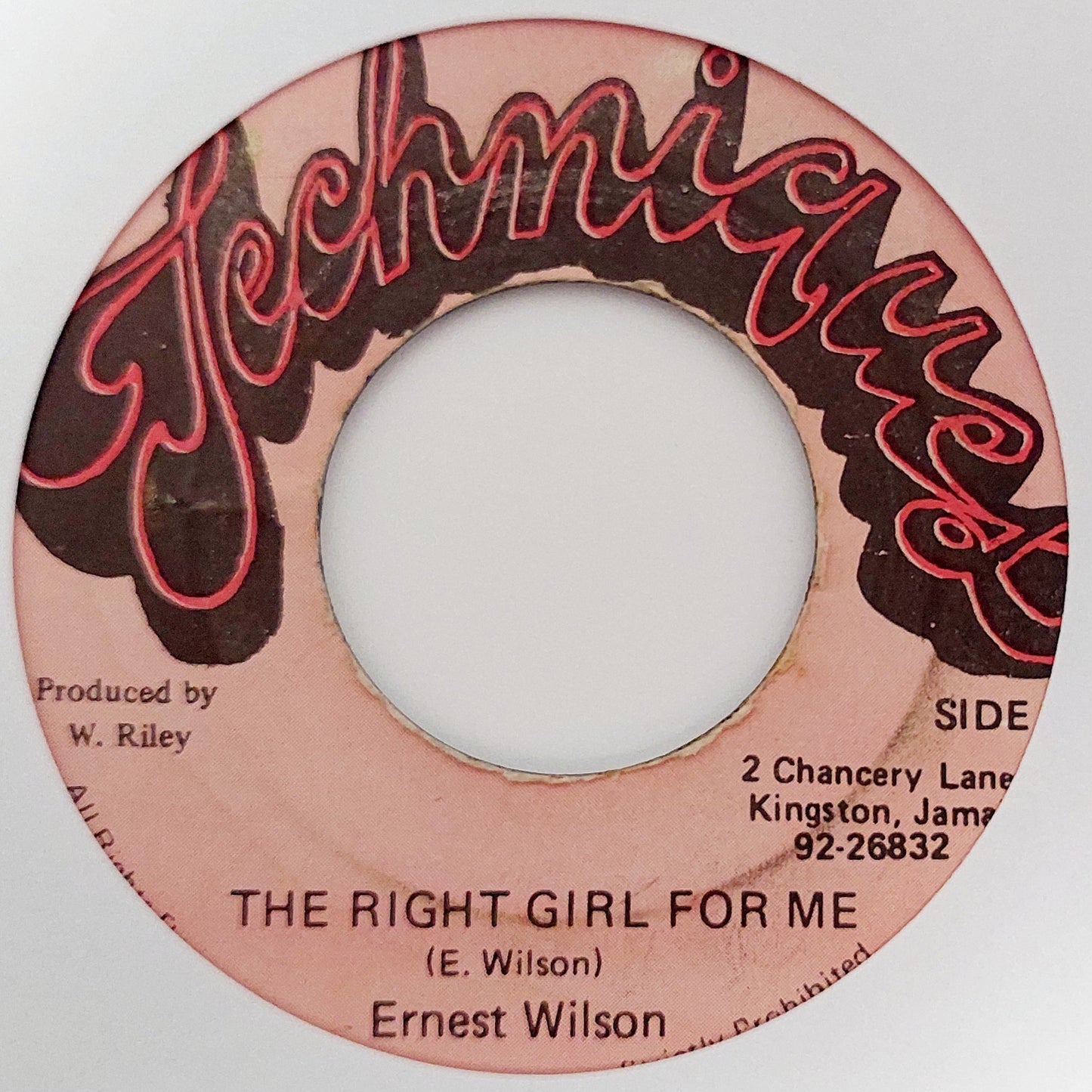 Ernest Wilson - The Right Girl For Me