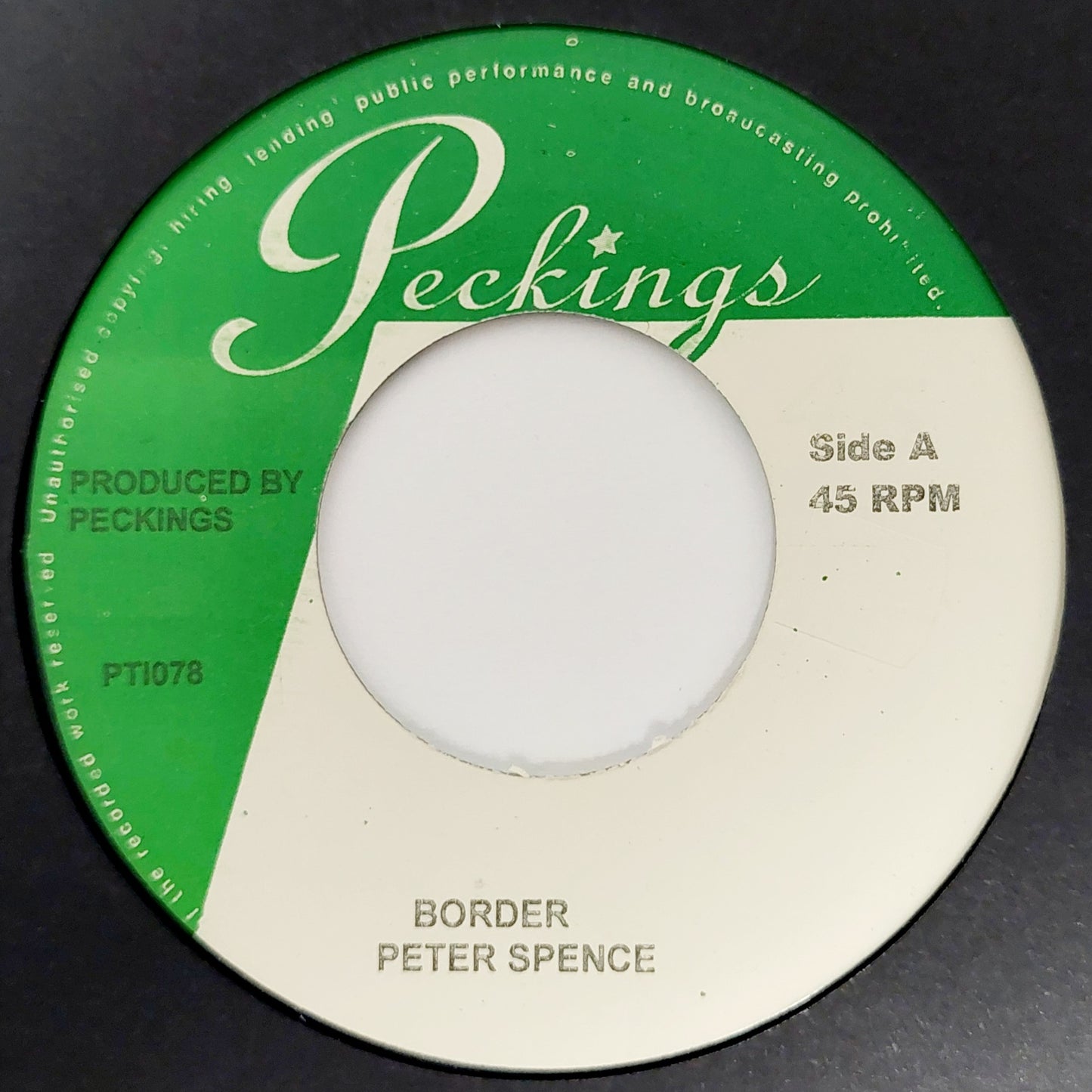 Peter Spence - Border / Hard Time Pressure