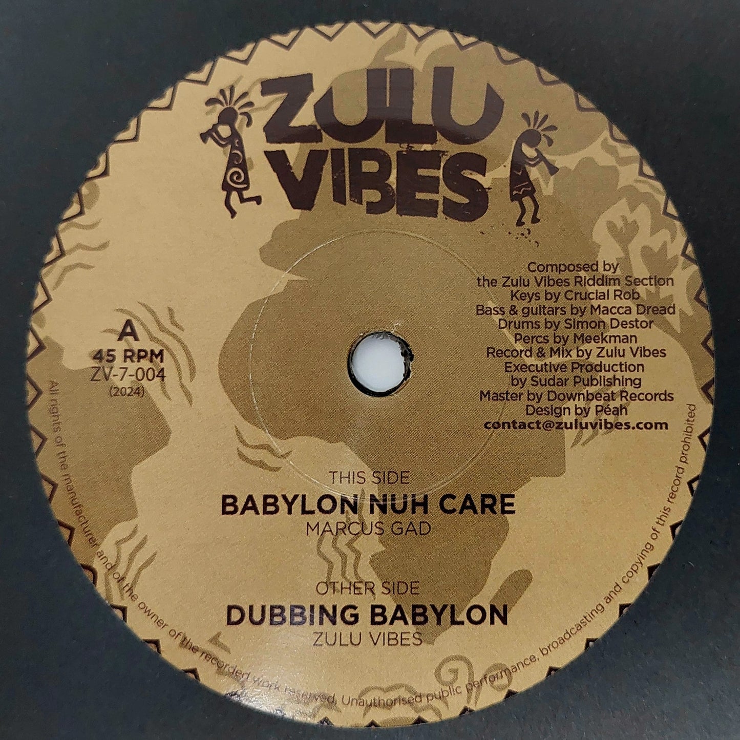 Marcus Gad / Zulu Vibes - Babylon Nuh Care / Dubbing Babylon