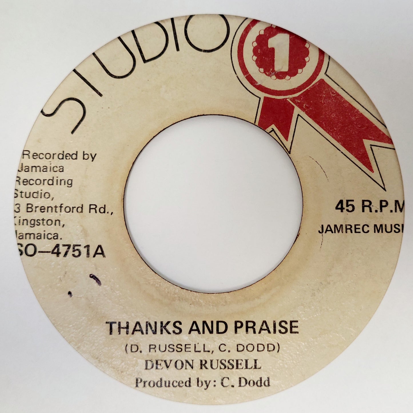 Devon Russell ‎- Thanks And Praise