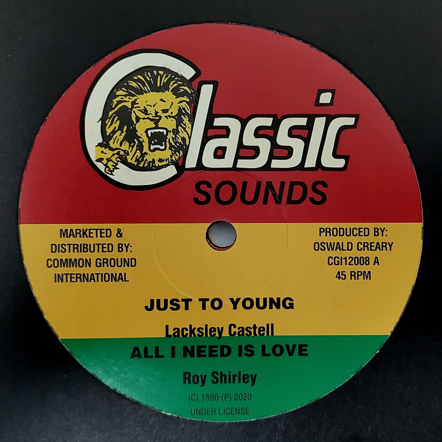 Lacksley Castell / Roy Shirley / Lascelles Douglas - Just Too Young / All I Need Is Love / Once Bitten