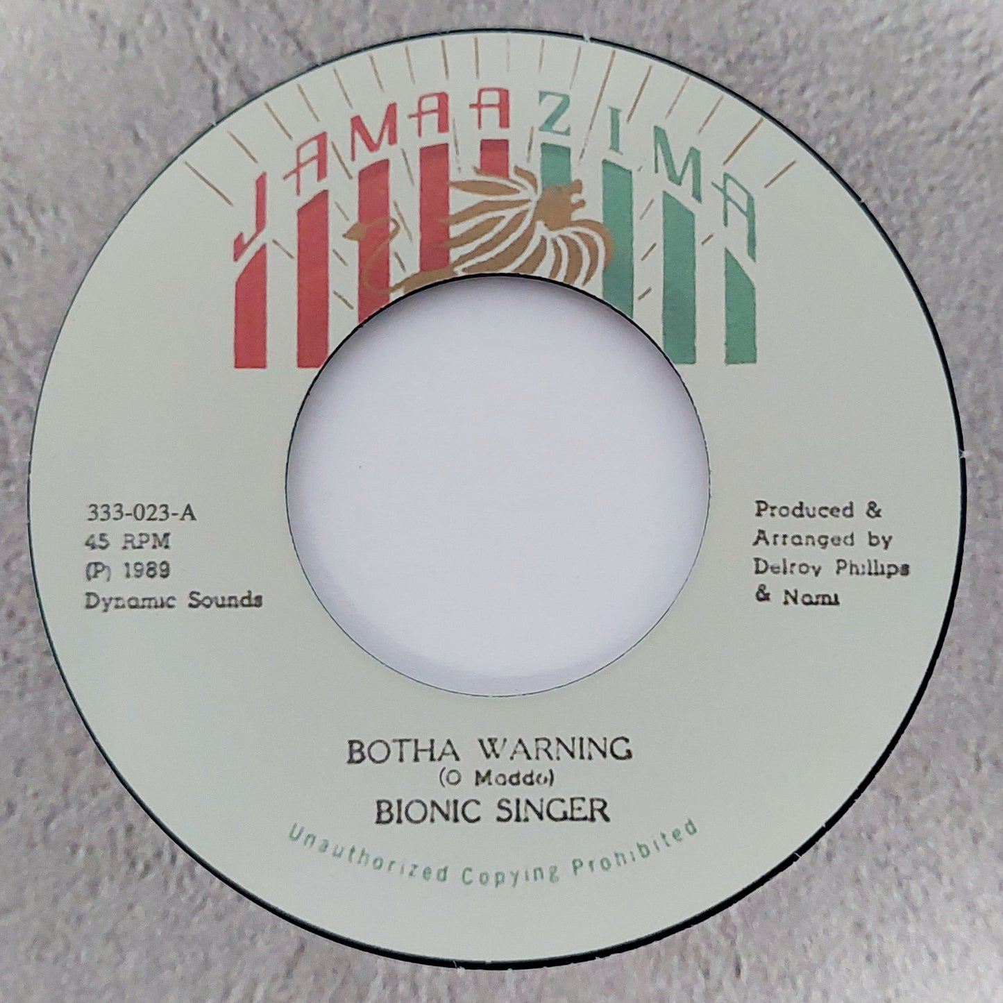 Bionic Singer - Botha Warning