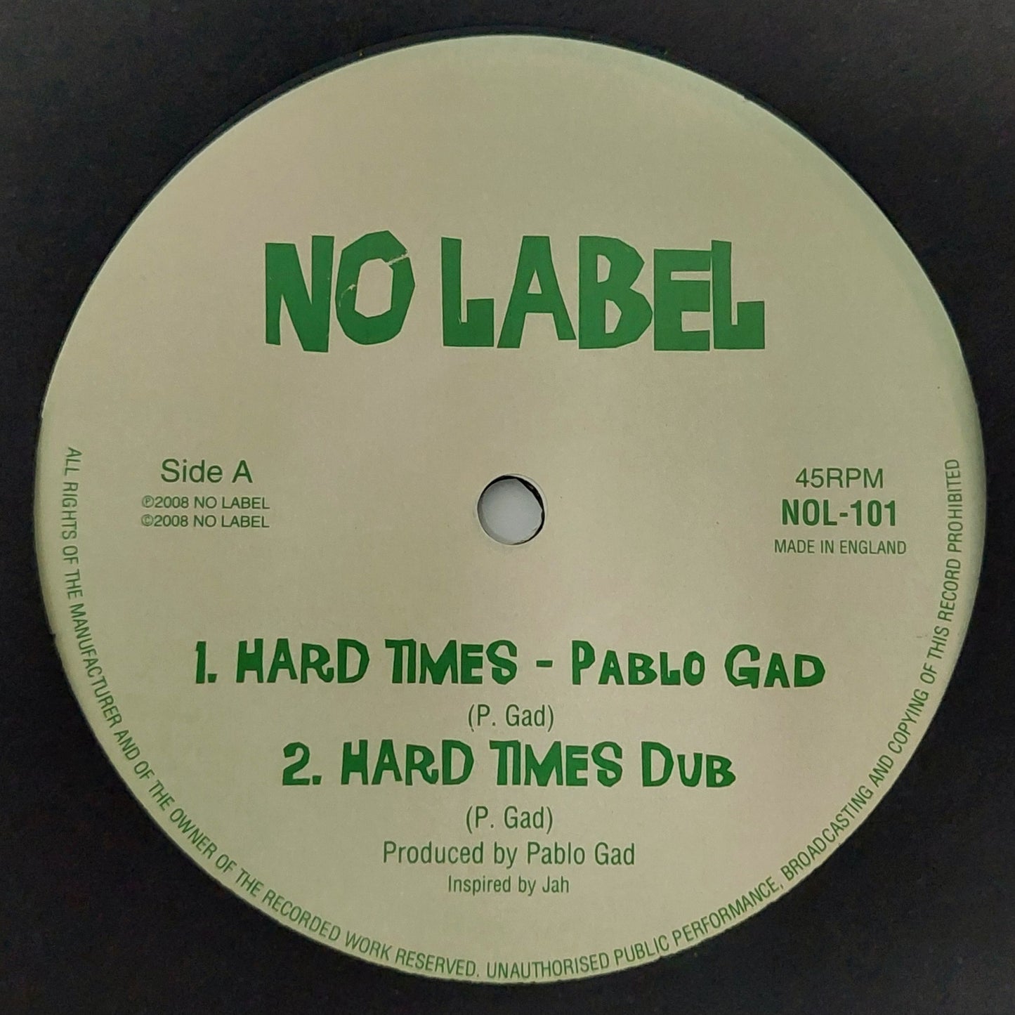 Pablo Gad - Hard Times / Gun Fever