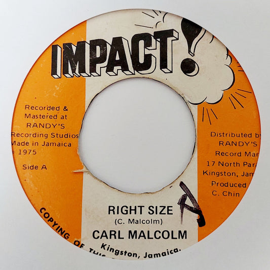 Carl Malcolm / N.S.U. - Right Size / Right Dubb Size (Instrumental)