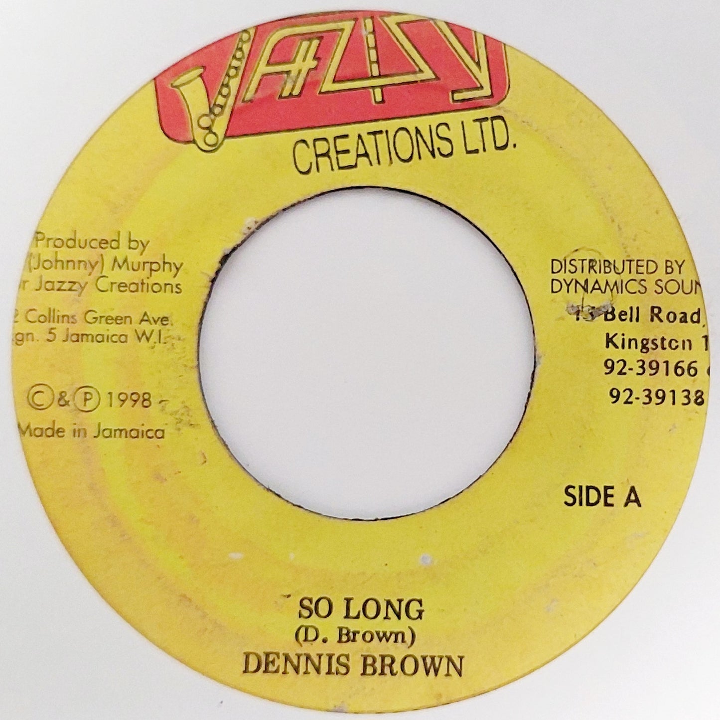 Dennis Brown ‎- So Long