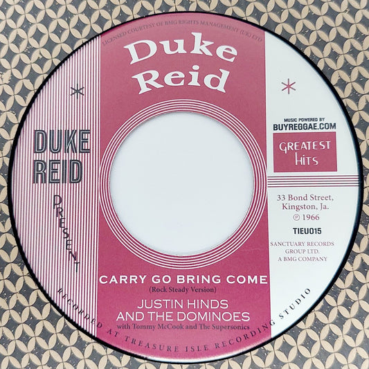Justin Hinds And The Dominoes / King Sporty - Carry Go Bring Come / For Our Desire