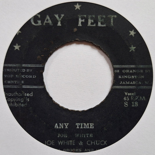 Joe White & Chuck / Baba Brooks & His Recording Band - Any Time / Mosquito Jump Up