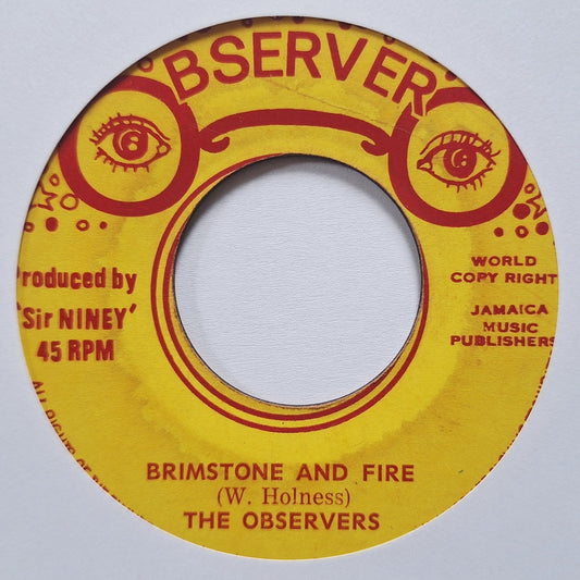 The Observers - Brimstone And Fire / Lightning And Thunder