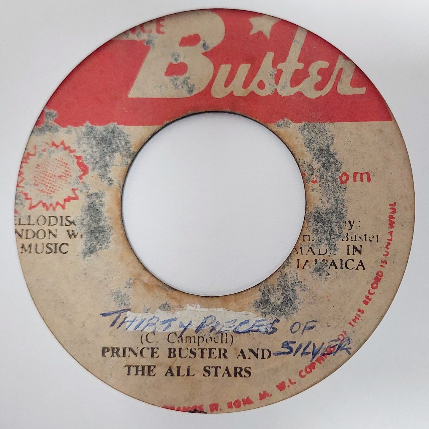 Prince Buster And The All Stars - Wash Wash / Thirty Pieces Of Silver