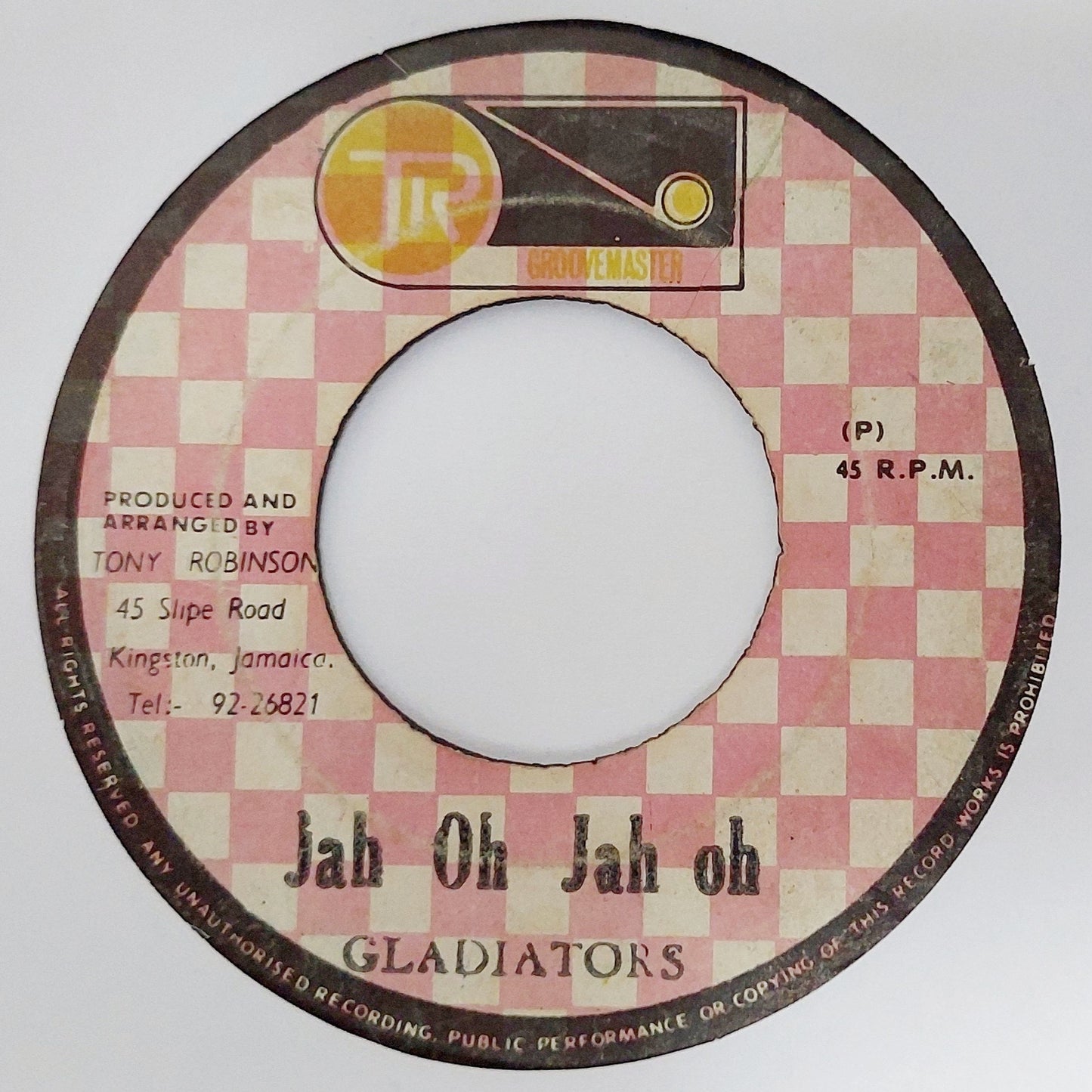 Gladiators / Trinity - Jah Oh Jah oh / Economic Cricis