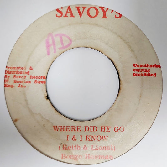 Bongo Herman - Where Did He Go I & I Know / Tribute To Vietnam