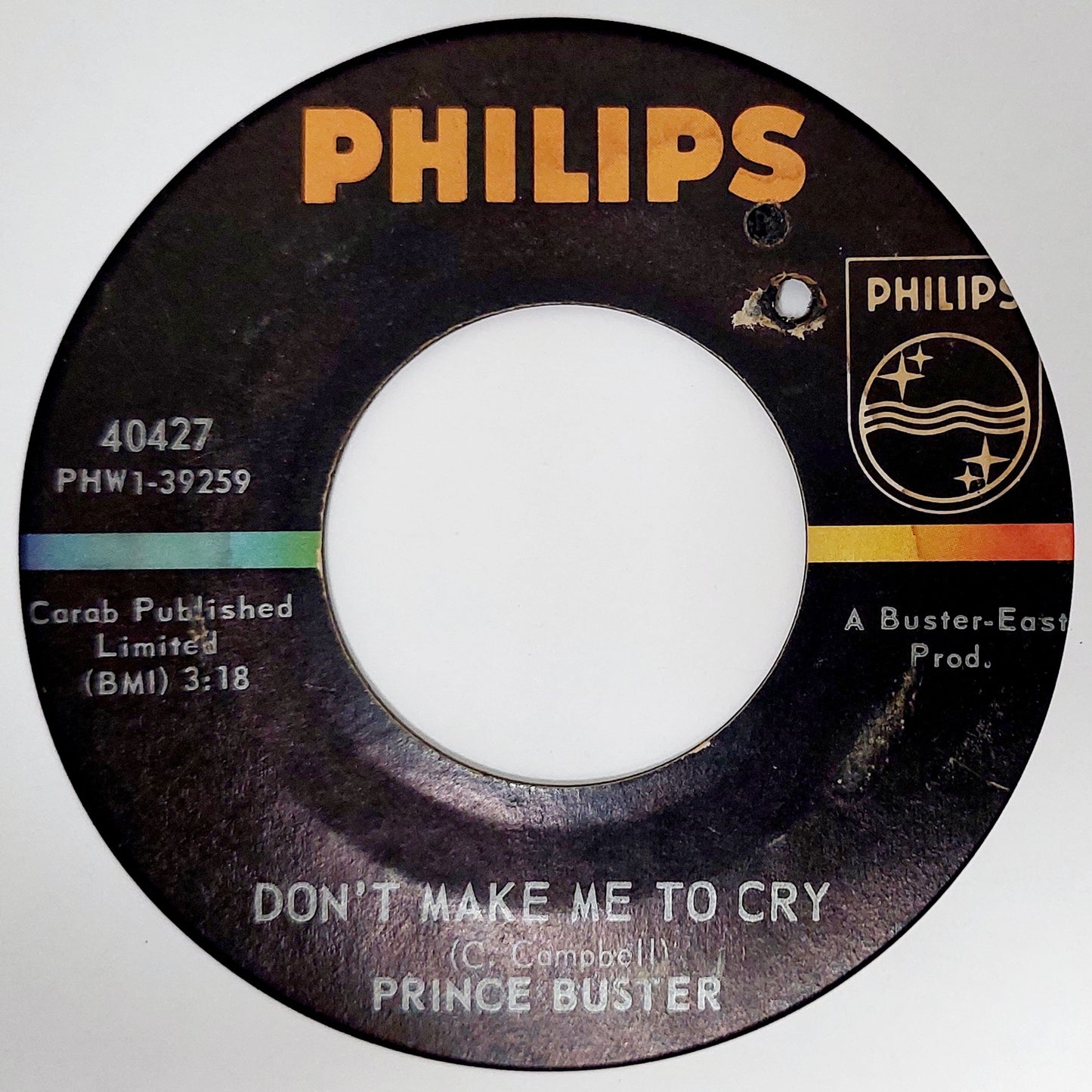 Prince Buster - Ten Commandments / Don't Make Me To Cry