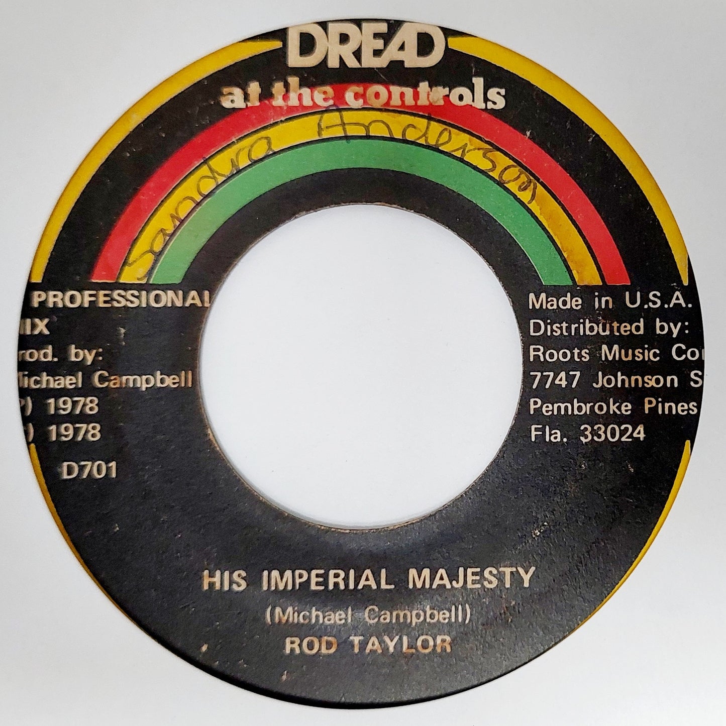 Rod Taylor / Mickey Dread - His Imperial Majesty